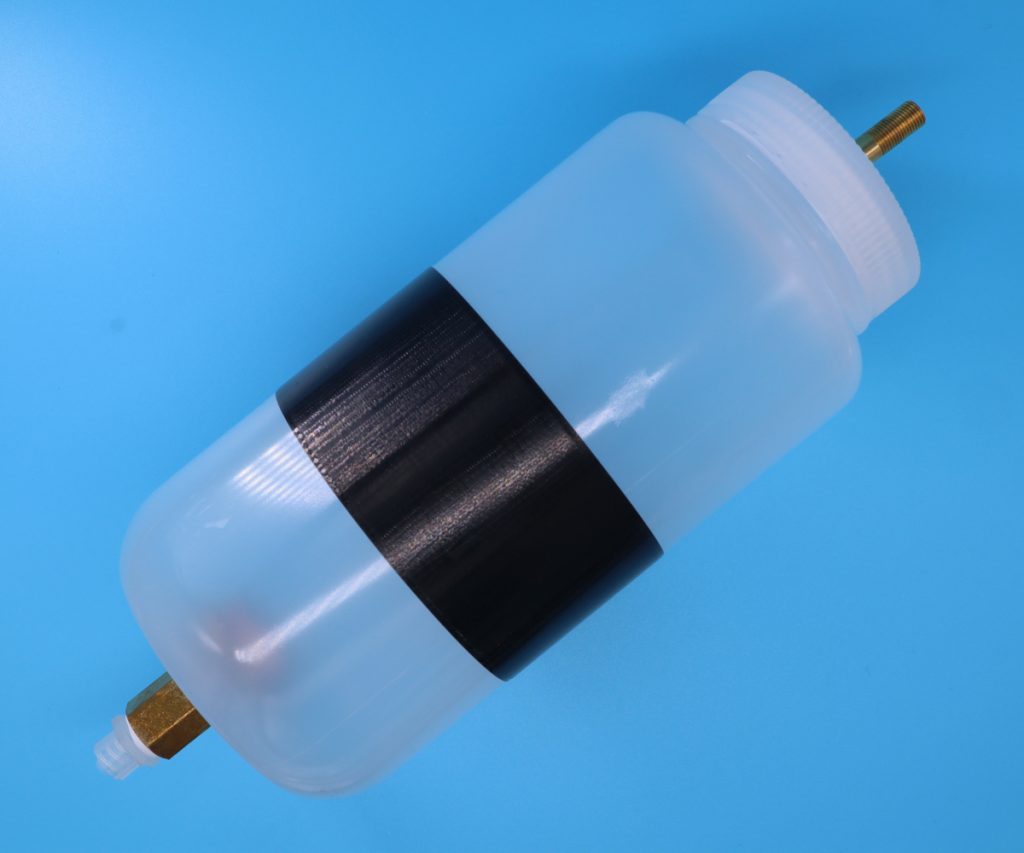 Environmental DNA sample collection bottle